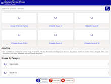 Tablet Screenshot of oilmillmachinery.com